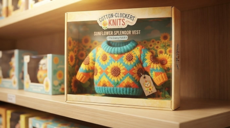 Cotton-Clucker being cuddled by a child